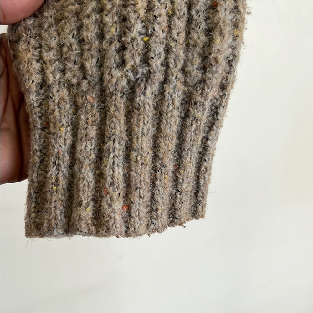 Aerie Offline Knit Sweater in Cream and Brown - Picture 6 of 10